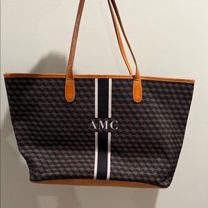 Barrington tote bag- Black and Brown